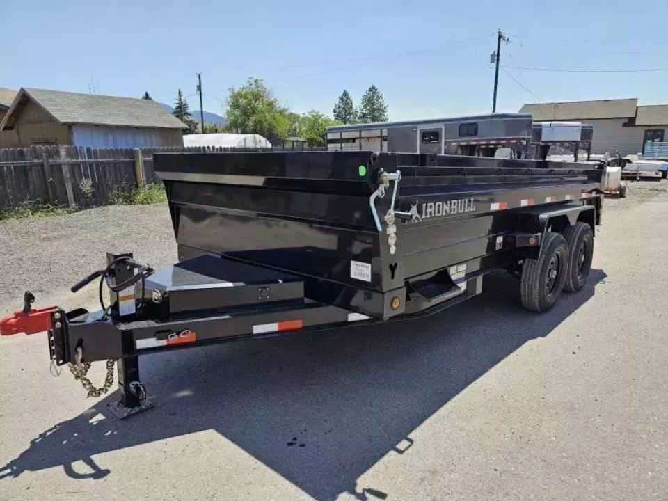 New 2027 Iron Bull 7x16 15k Dump Trailer