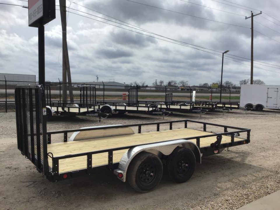 New 2027 PJ 83"x16' Tandem Axle Utility Trailer - UL