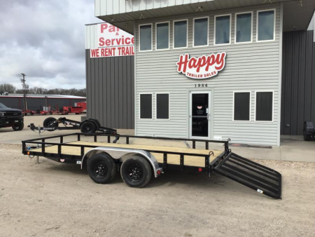 New 2027 PJ 83"x16' Tandem Axle Utility Trailer - UL