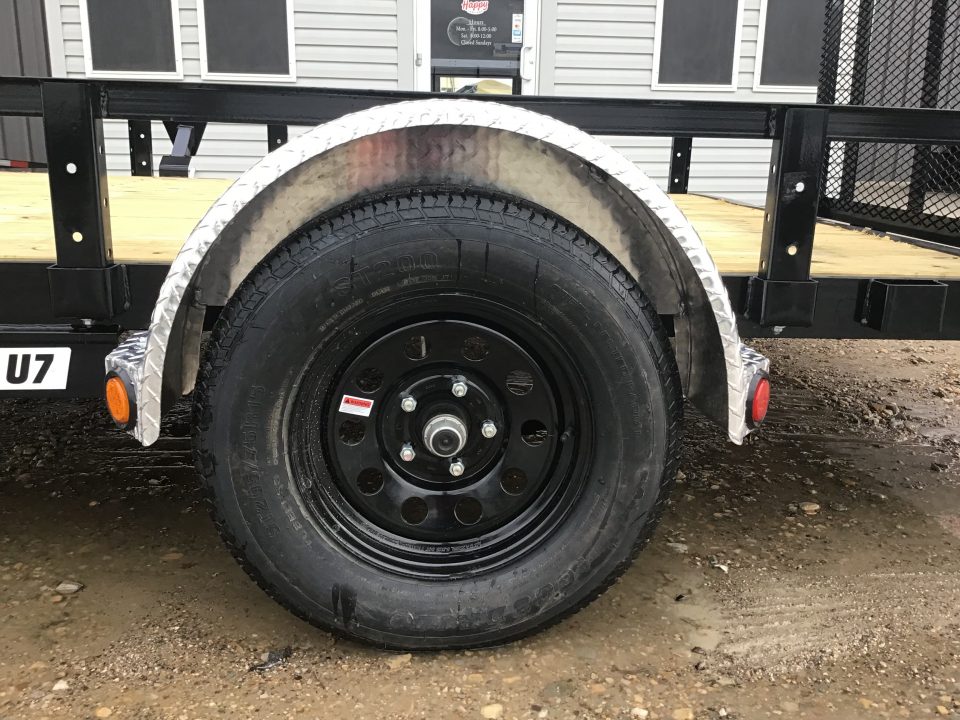 New 2027 PJ 77"x12' Single Axle Utility Trailer - U7