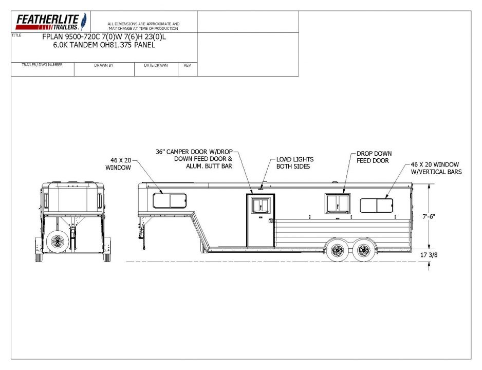 New 2026 Featherlite Trailers 2+1 Gooseneck 9500 Horse Trailer