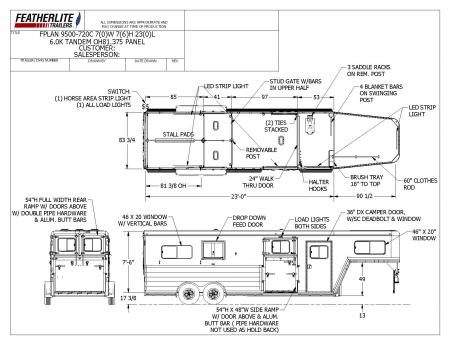 New 2026 Featherlite Trailers 2+1 Gooseneck 9500 Horse Trailer