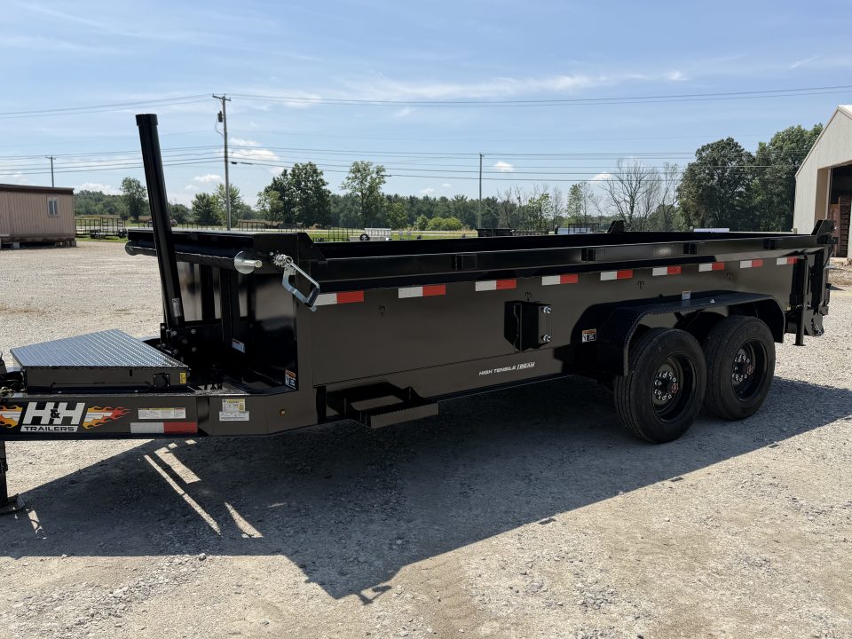 New 2026 H&H Trailers 83X16 Dump Trailer 16K GVWR Telescopic Lift