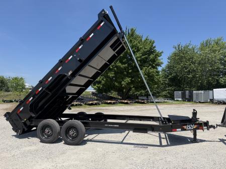 New 2026 H&H Trailers 83X16 Dump Trailer 16K GVWR Telescopic Lift