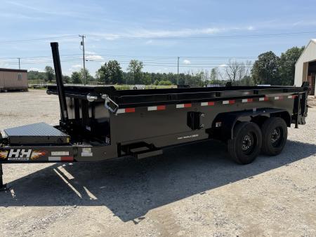 New 2026 H&H Trailers 83X16 Dump Trailer 16K GVWR Telescopic Lift
