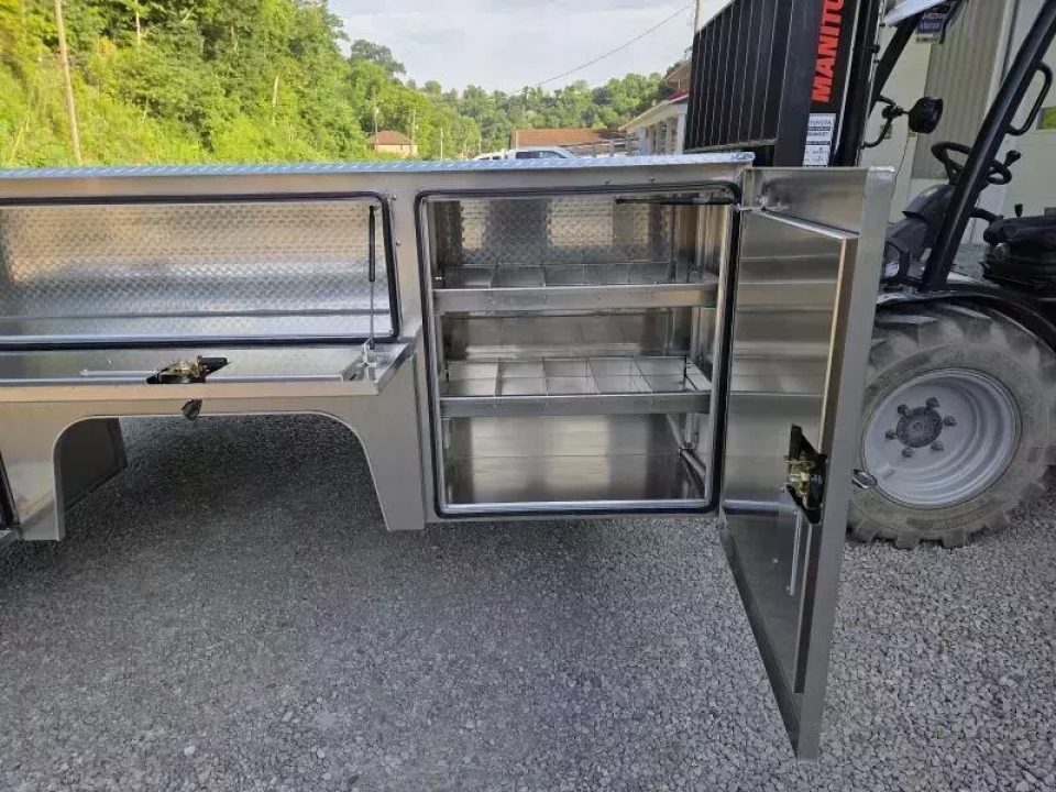 New Martin Truck Bodies Aluminum SSB Service Body DRW 60" CA Cab and Chassis