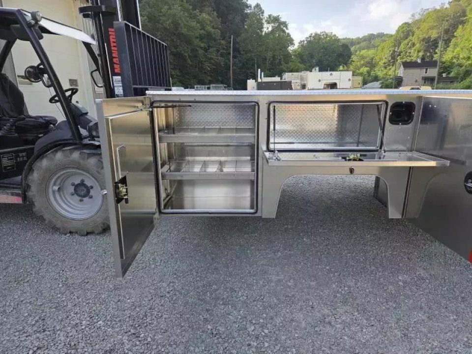 New Martin Truck Bodies Aluminum SSB Service Body DRW 60" CA Cab and Chassis