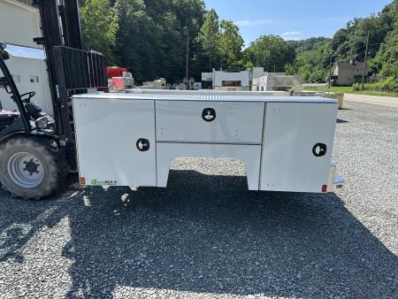 New Martin Truck Bodies Aluminum SSB Service Body DRW 60" CA Cab and Chassis Oxford White