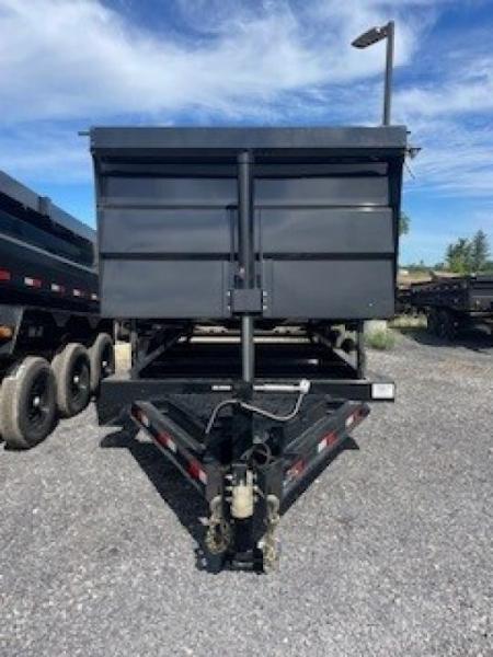 New 2027 Iron Bull 83x16 21000 GVWR 3-7000LB Axles 4' Sides Telescopic Dump Trailer