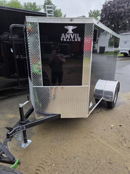 New 2026 Anvil 5x8 cargo trailer rear ramp with side door Cargo / Enclosed Trailer