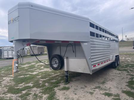 Used 2022 Trails West 20' Hotshot GN Stock Trailer