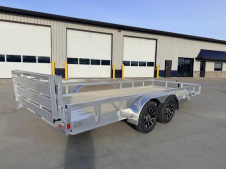 New 2026 H&H Aluminum 82"x20' 7k Rail Side Utility Trailer