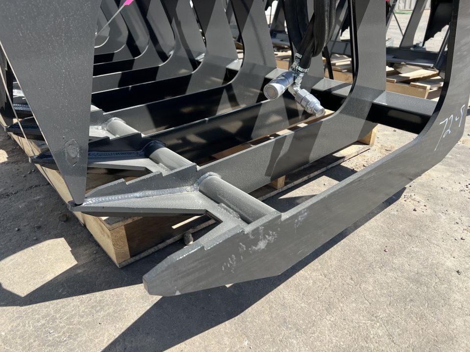 New 2026 Stout 72" Skid Steer Brush Grapple Bucket Attachment