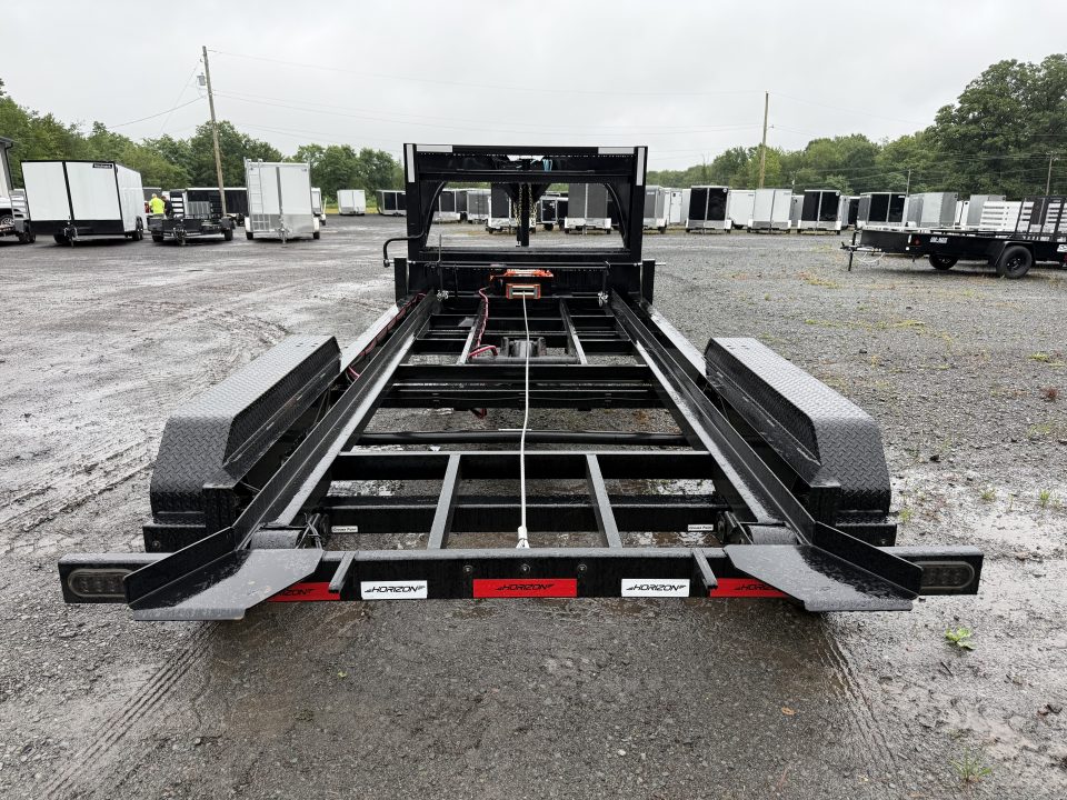 New 2026 Horizon Trailers RDZ 16' 15.7K GVWR Gooseneck Roll Off Trailer with THREE 14.5 Cubic Yard Bins