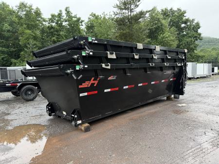 New 2026 Horizon Trailers RDZ 16' 15.7K GVWR Gooseneck Roll Off Trailer with THREE 14.5 Cubic Yard Bins