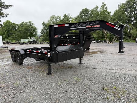 New 2026 Horizon Trailers RDZ 16' 15.7K GVWR Gooseneck Roll Off Trailer with THREE 14.5 Cubic Yard Bins