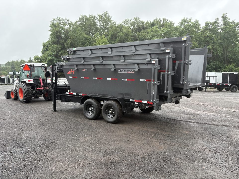 New 2026 Horizon Trailers RDZ 14' 15.7K Gooseneck Roll Off Trailer with THREE Bins