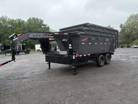 New 2026 Horizon Trailers RDZ 14' 15.7K Gooseneck Roll Off Trailer with THREE Bins