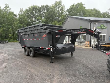 New 2026 Horizon Trailers RDZ 14' 15.7K Gooseneck Roll Off Trailer with THREE Bins