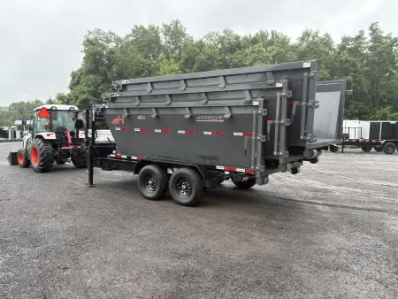 New 2026 Horizon Trailers RDZ 14' 15.7K Gooseneck Roll Off Trailer with THREE Bins
