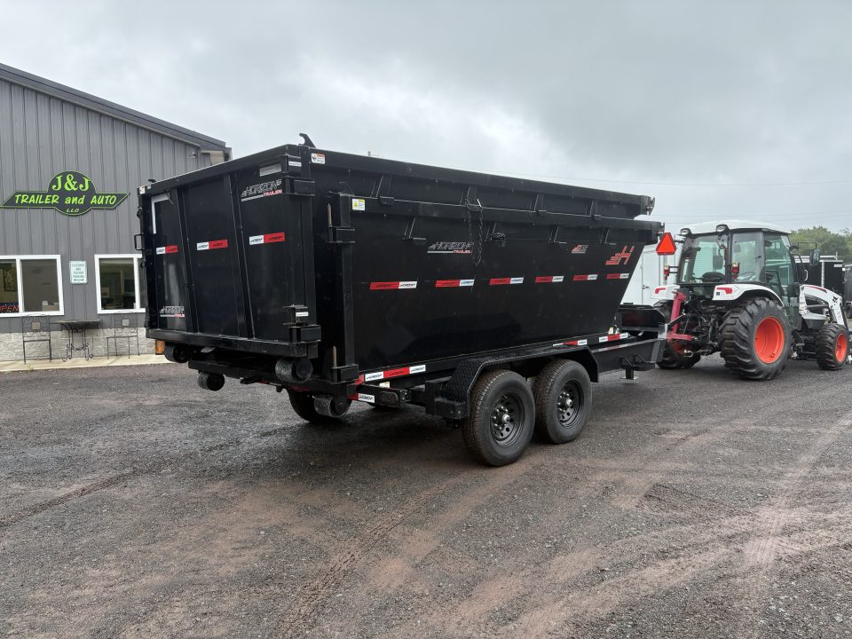 New 2026 Horizon Trailers RDZ 14' 15.7K GVWR Bumper Pull Roll Off Trailer with TWO 12.5 cubic yard Bins
