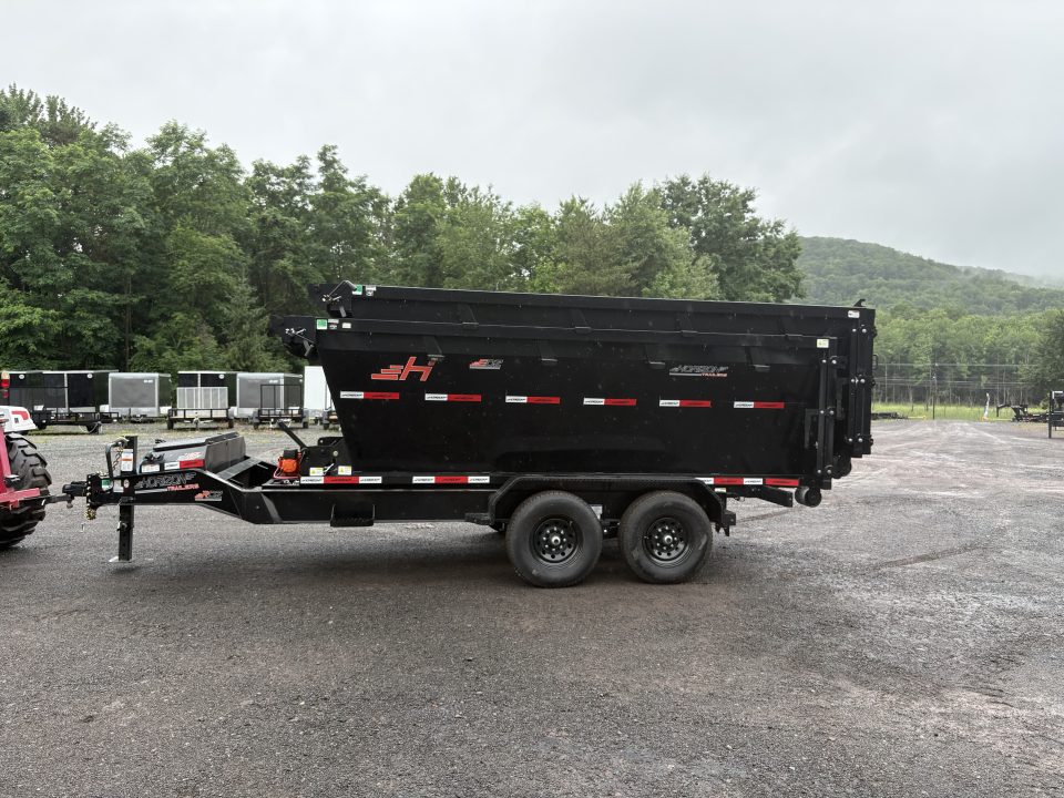 New 2026 Horizon Trailers RDZ 14' 15.7K GVWR Bumper Pull Roll Off Trailer with TWO 12.5 cubic yard Bins