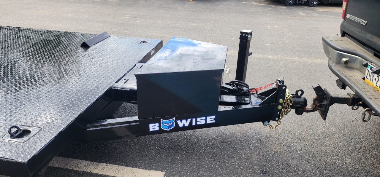 New 7 x 20 BWISE Hydraulic Tilt Bed Car Hauler Car / Racing Trailer 10k