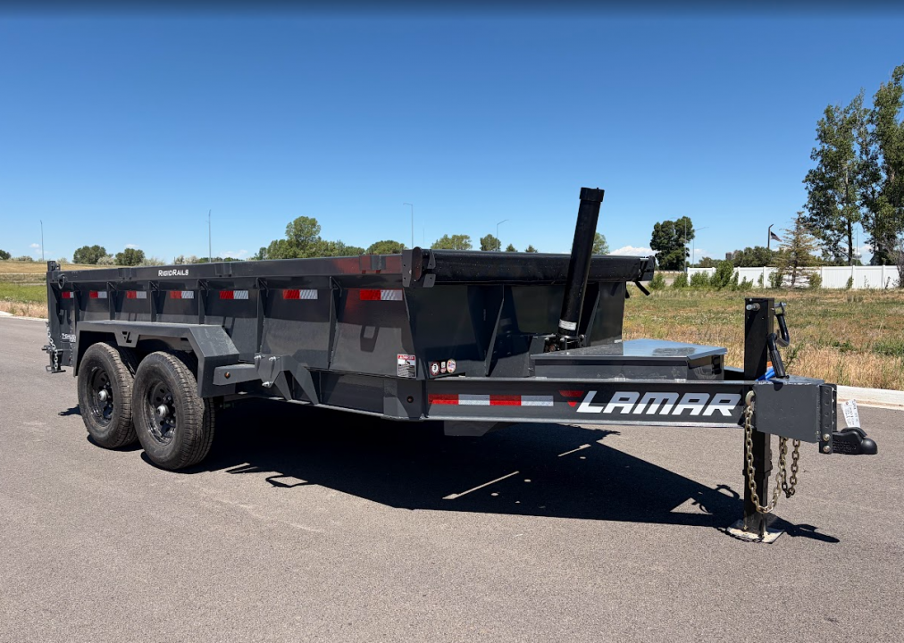 New 2026 Lamar 7x14 14k Telescopic Dump Trailer