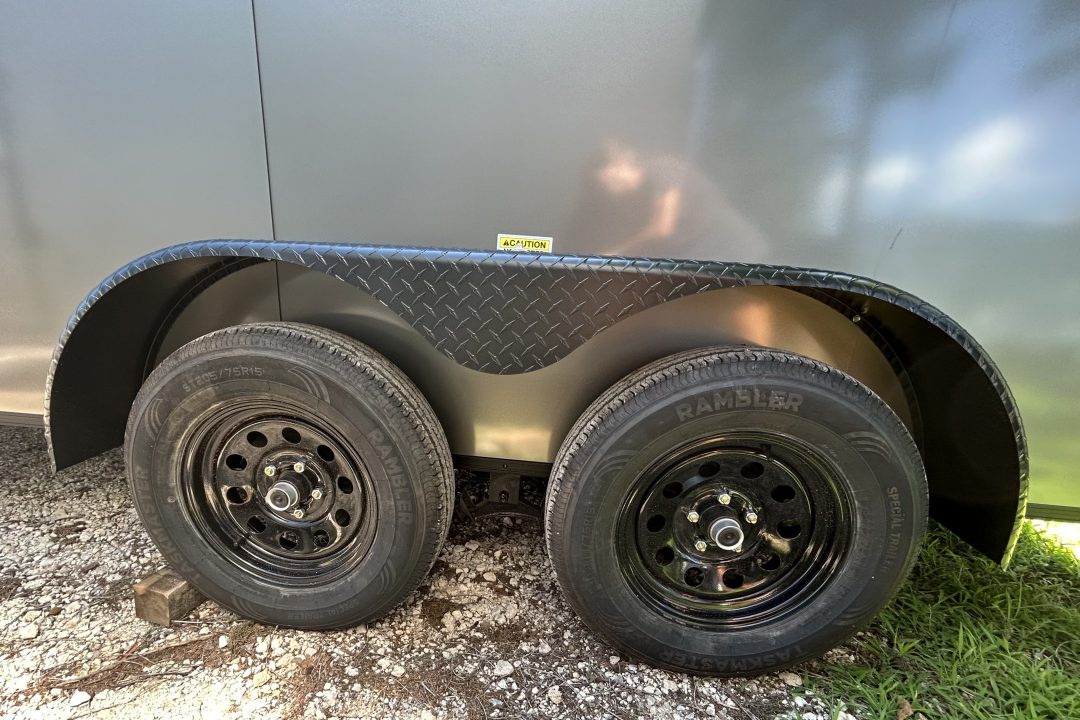 New 2026 Family Trailer 7x16 Tandem Axles Cargo / Enclosed Trailer-Screwless Exterior- Blackout Pkg- Rear Spoiler