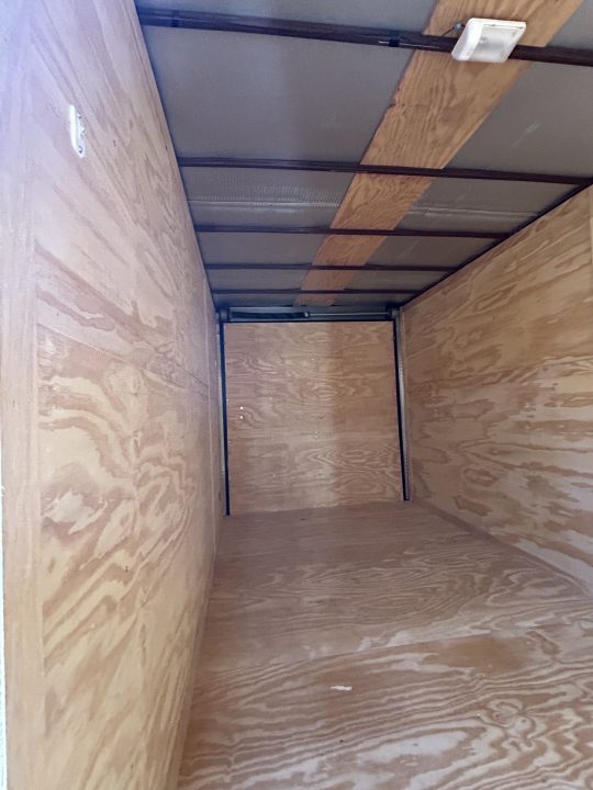 New 2026 Family Trailer 7x16 Tandem Axles Cargo / Enclosed Trailer-Screwless Exterior- Blackout Pkg- Rear Spoiler