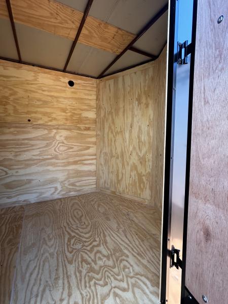 New 2026 Family Trailer 7x16 Tandem Axles Cargo / Enclosed Trailer-Screwless Exterior- Blackout Pkg- Rear Spoiler