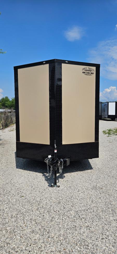 New 2026 Family Trailer 7x14 Tandem Axle Cargo / Enclosed Trailer- Screwless Exterior-Blackout Pkg-Rear Spoiler