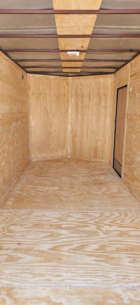 New 2026 Family Trailer 7x14 Tandem Axle Cargo / Enclosed Trailer- Screwless Exterior-Blackout Pkg-Rear Spoiler