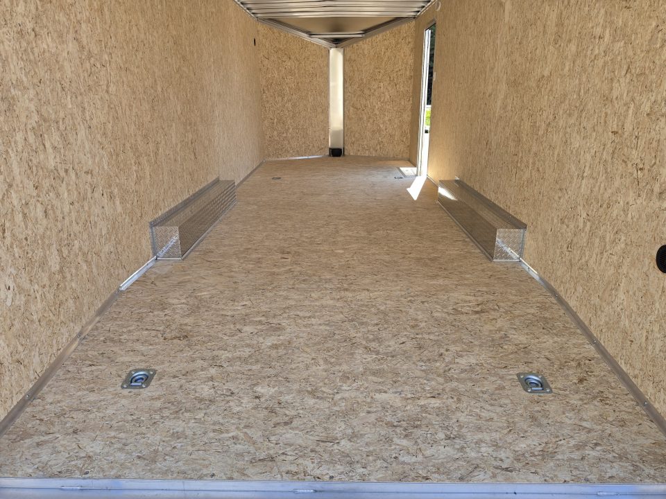 New 8 X 22 CAR HAULER ENCLOSED 5200# AXLES ALL ALUMINUM REAR SPOILER 2027 LIGHTNING