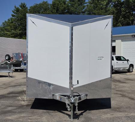 New 8 X 22 CAR HAULER ENCLOSED 5200# AXLES ALL ALUMINUM REAR SPOILER 2027 LIGHTNING