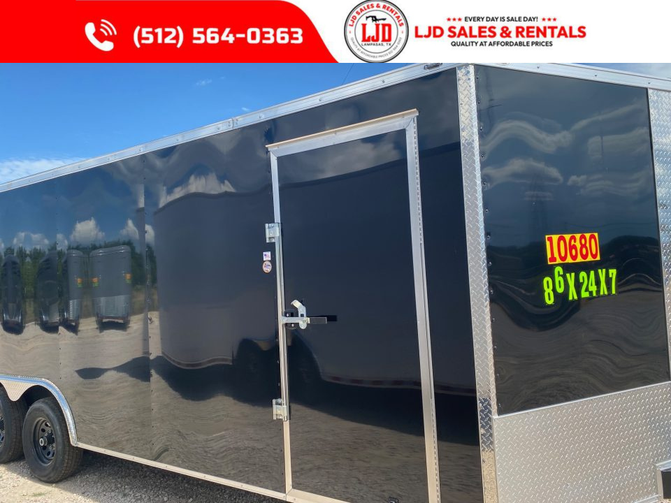 New 2026 Stallion - 8'5" X 24' X 7' - 5200LB AXLES Cargo / Enclosed Trailer