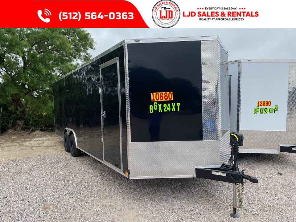 New 2026 Stallion - 8'5  X 24' X 7' - 5200LB AXLES Cargo / Enclosed Trailer