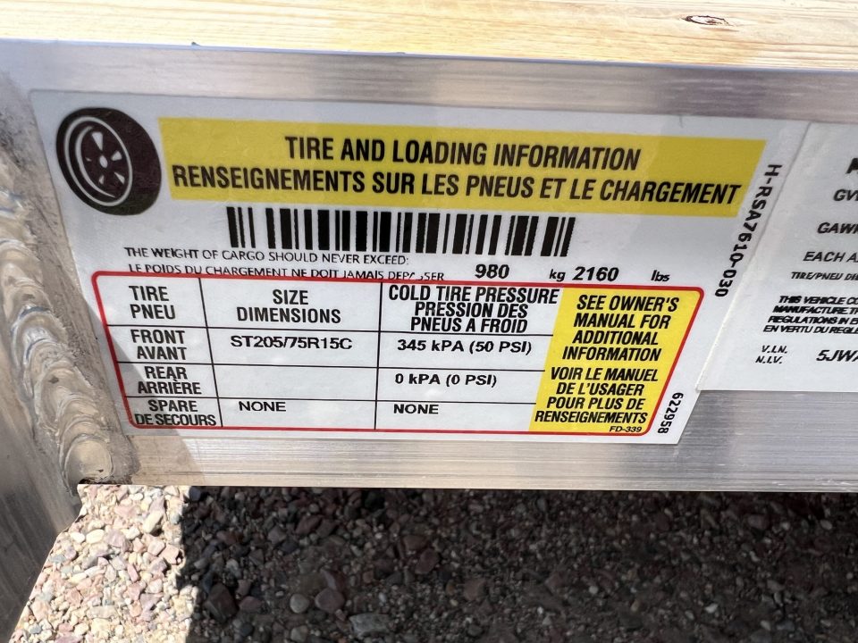 New 2026 H&H Trailers 10' Aluminum Utility Trailer