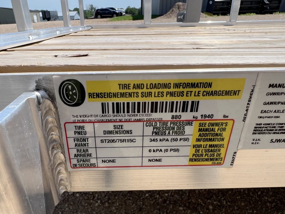 New 2026 H&H Trailers 14' Aluminum Utility Trailer