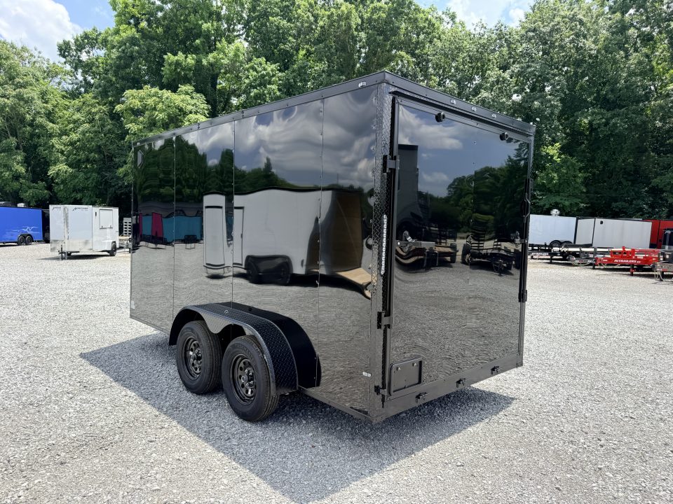 New 2026 Cargo United 7x14 TA (7FT HT) BLACKOUT .80 Polycore Cargo / Enclosed Trailer