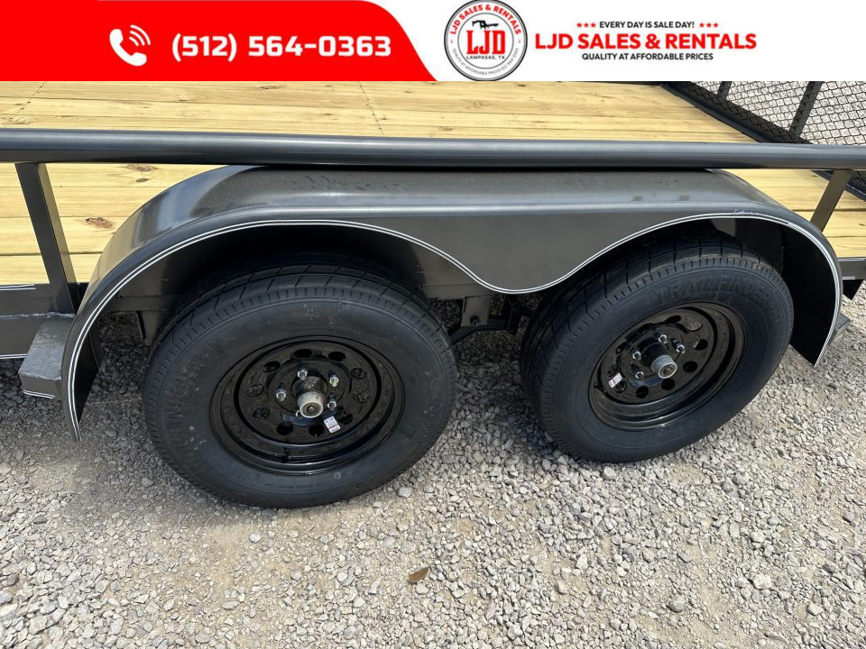New 2026 Triple R - 77" x 14' - 7K GVWR - 4' Gate - Utility Trailer