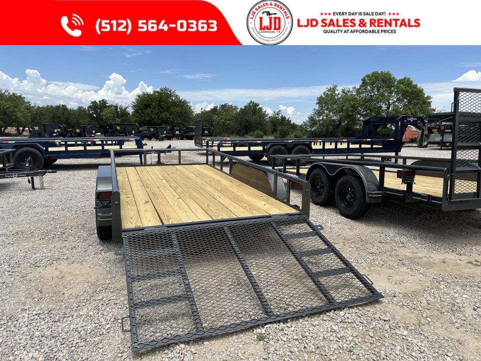 New 2026 Triple R - 83" x 16' - 4' Gate Utility Trailer - 7K GVWR
