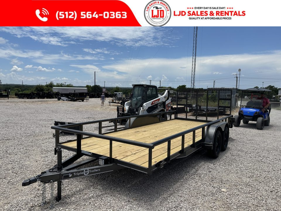New 2026 Triple R - 83X20 Utility Trailer - 7K GVWR - 4' GATE
