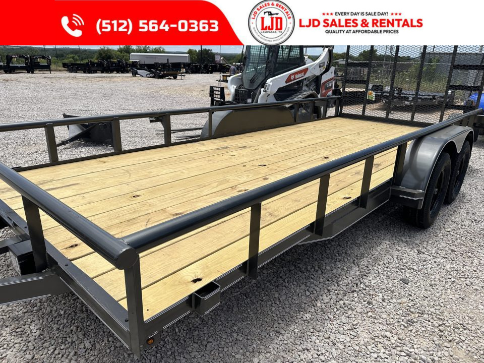 New 2026 Triple R - 83X20 Utility Trailer - 7K GVWR - 4' GATE