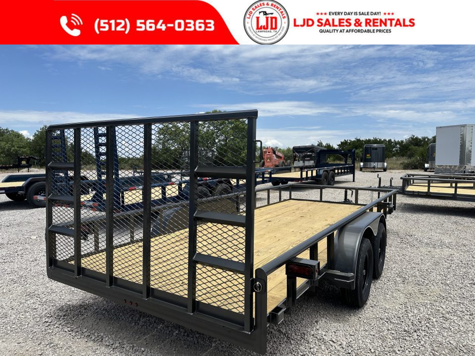 New 2026 Triple R - 83X20 Utility Trailer - 7K GVWR - 4' GATE