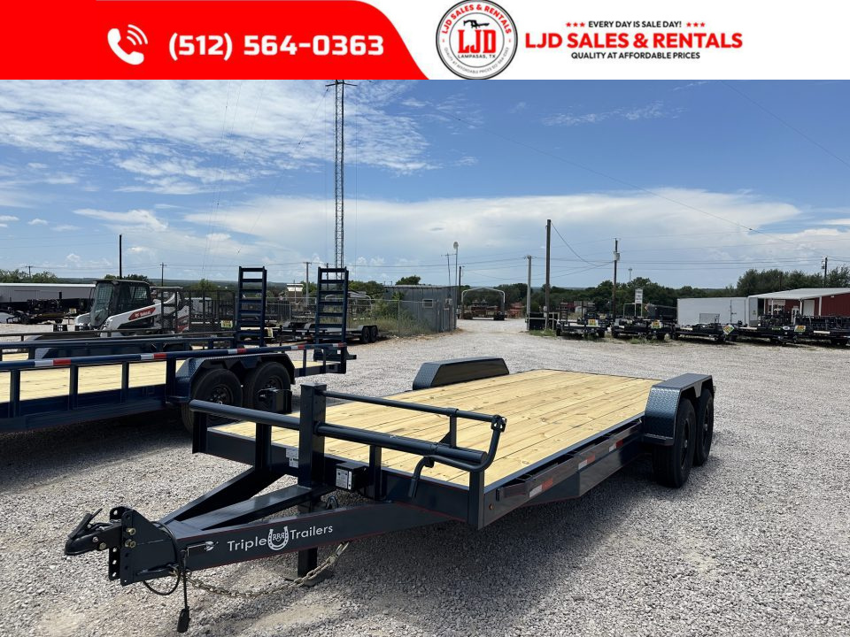 New 2026 Triple R - 83x20 - 14K GVWR Car/Equipment Trailer - Pro Axles