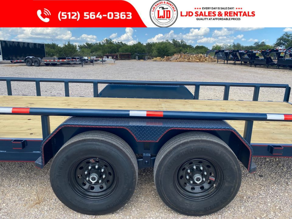 New 2026 Triple R - 83" x 24' - 14K GVWR - Slide In Ramps - Equipment Trailer