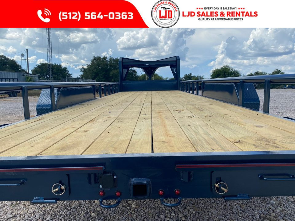 New 2026 Triple R - 83" x 24' - 14K GVWR - Slide In Ramps - Equipment Trailer