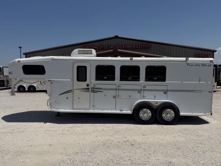 Used 2001 Trails West 3 Horse Gooseneck Living Quarters Horse Trailer