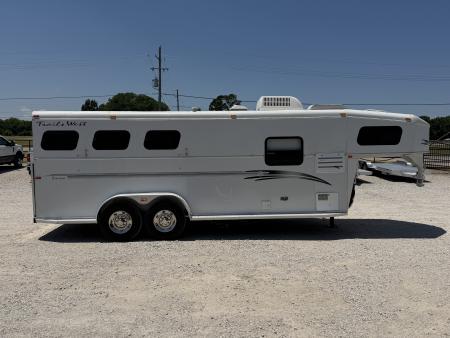 Used 2001 Trails West 3 Horse Gooseneck Living Quarters Horse Trailer